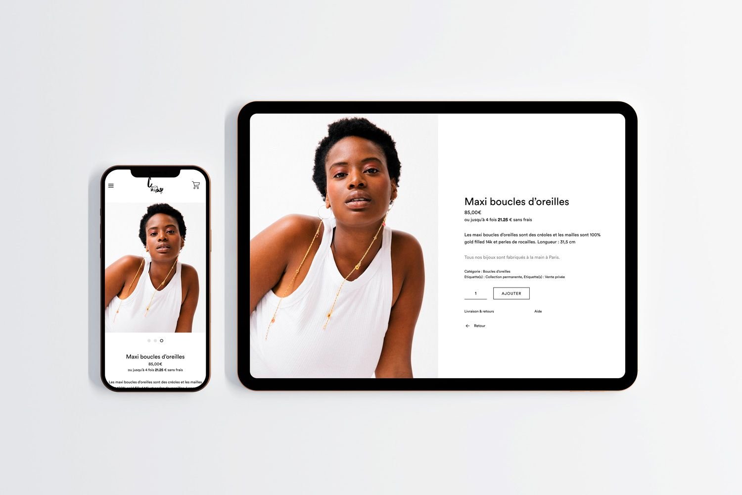creation site ecommerce claude
