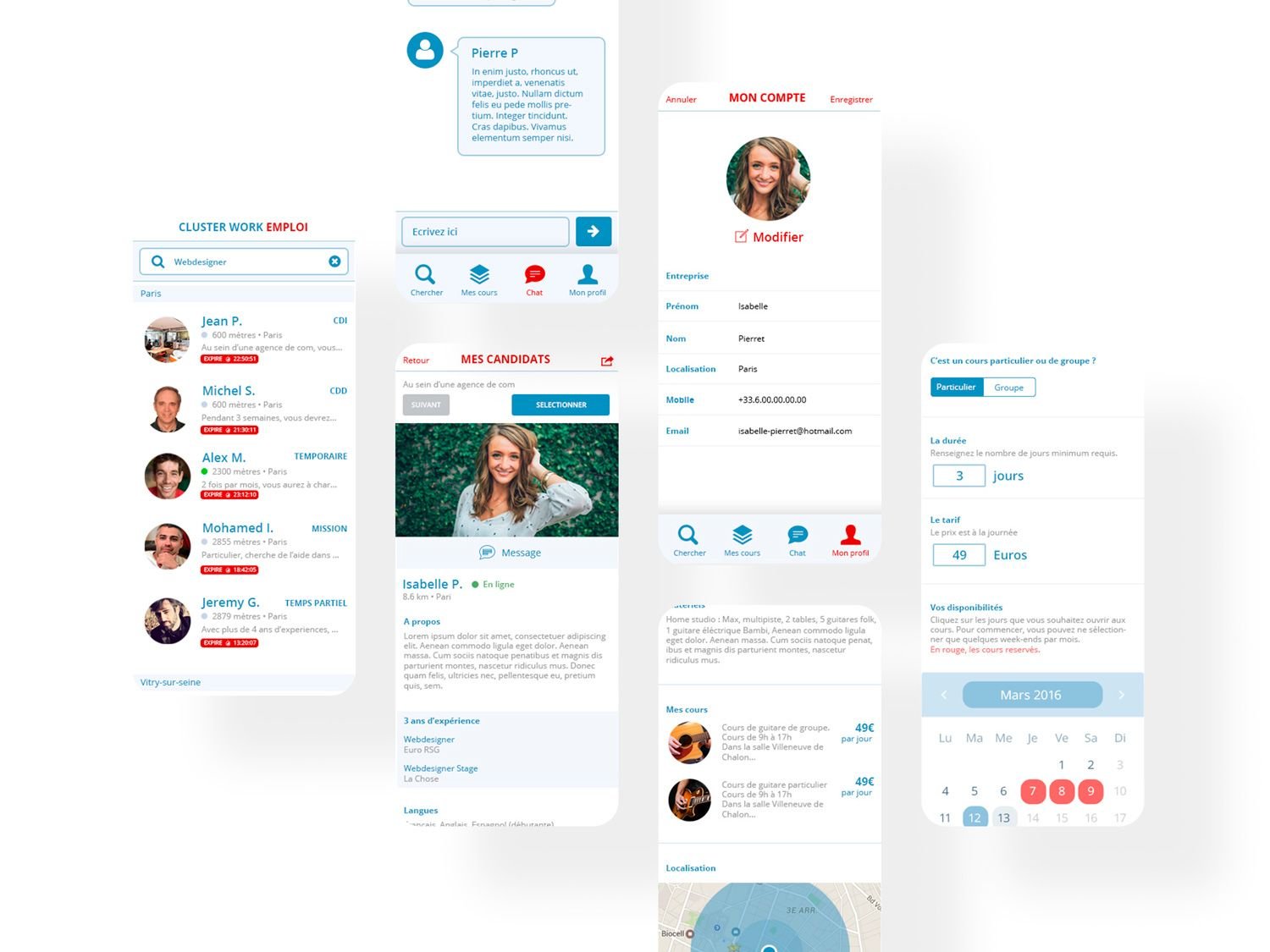 creation interface ux ui ios clusterwork